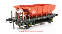 4383 Heljan Dogfish Ballast Hopper Wagon ZFV number DB983217 in Gulf Red livery